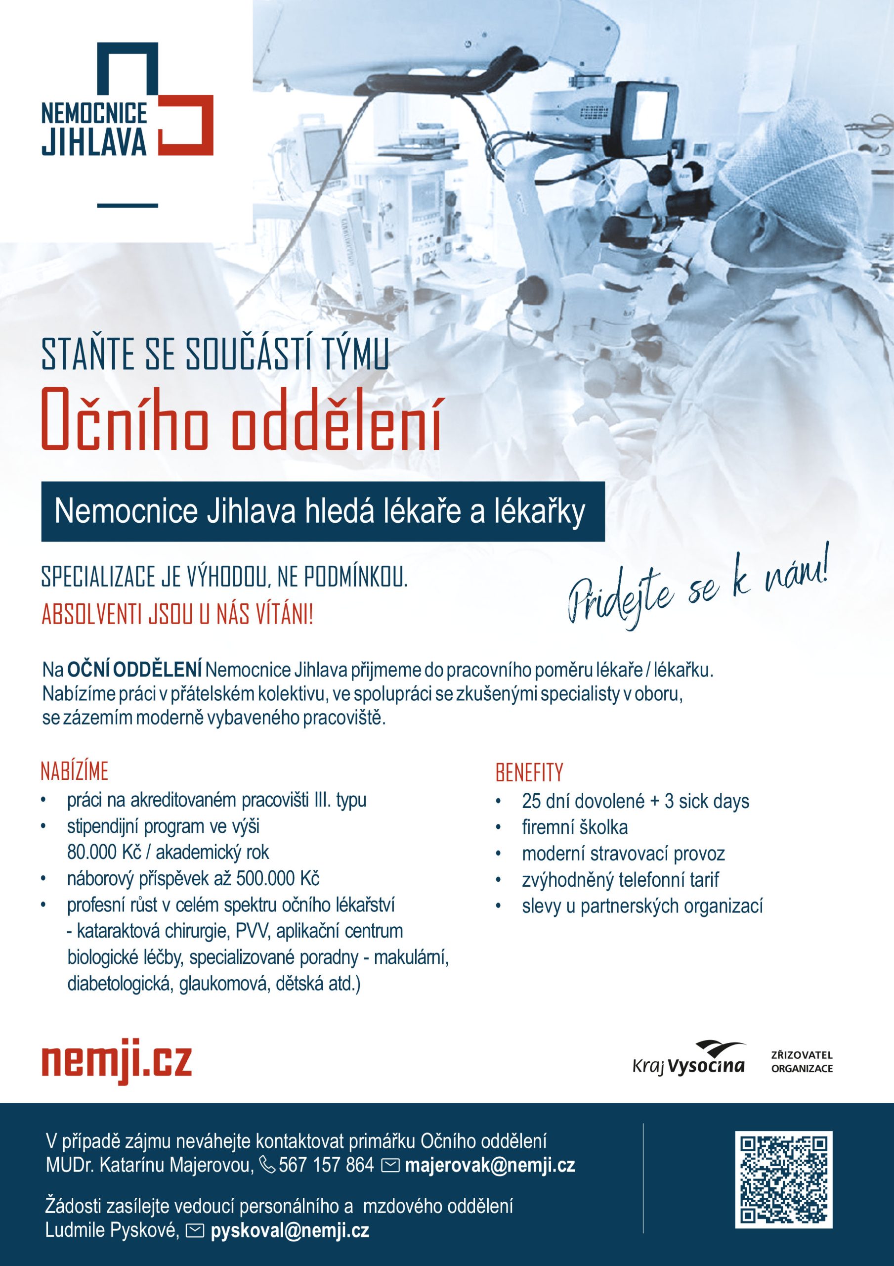 leták oční oddělení
