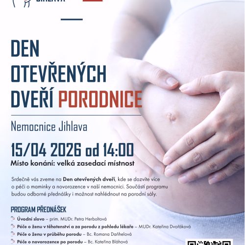 leták - den otevřených dveří porodnice