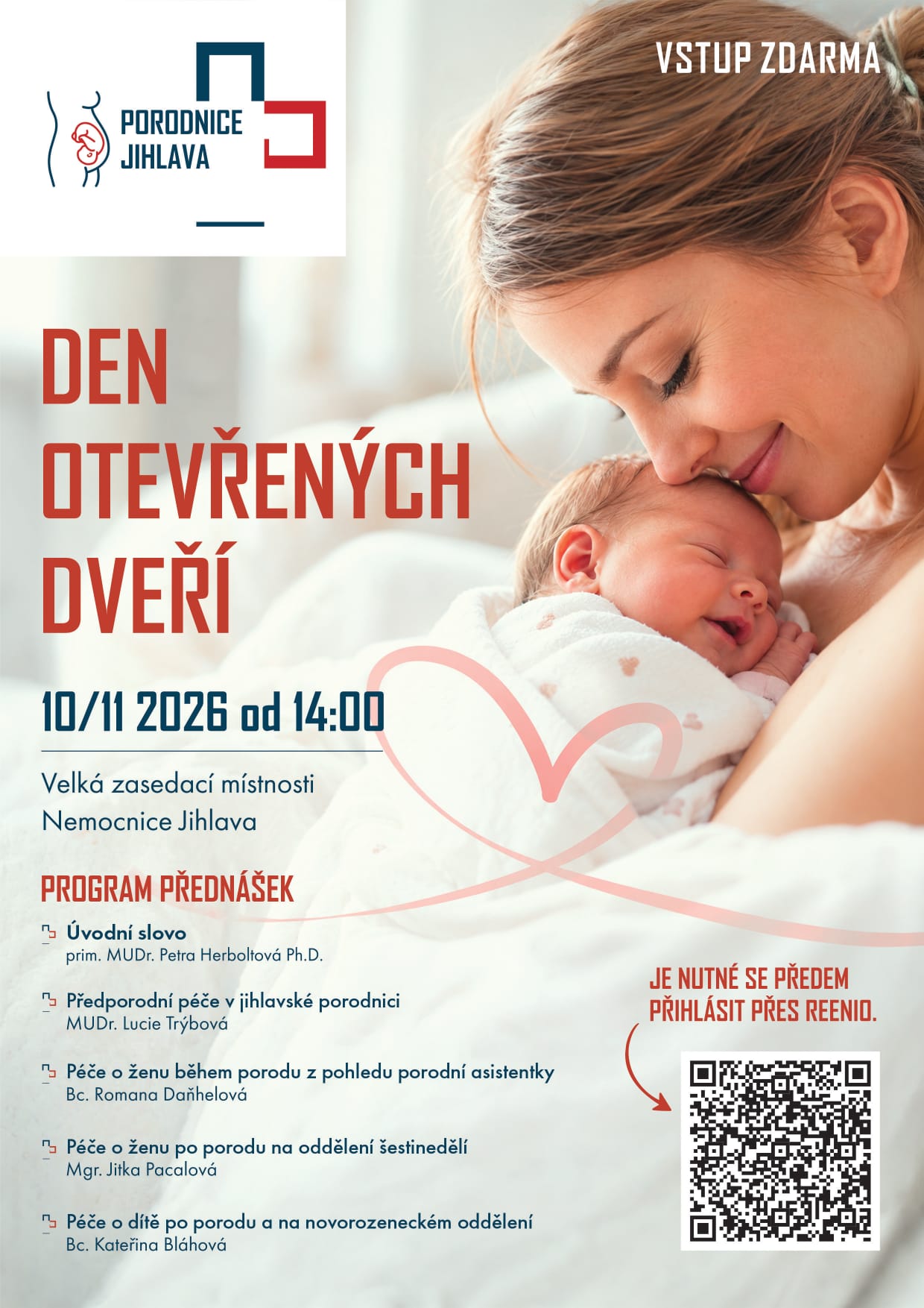 Den otevřených dveří porodnice 11.2026